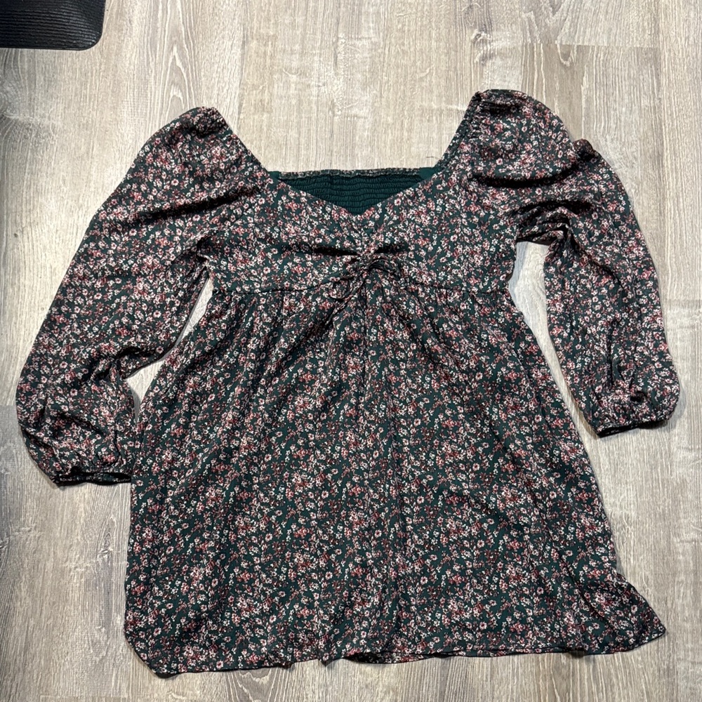 Floral Black and Pink Women's dress